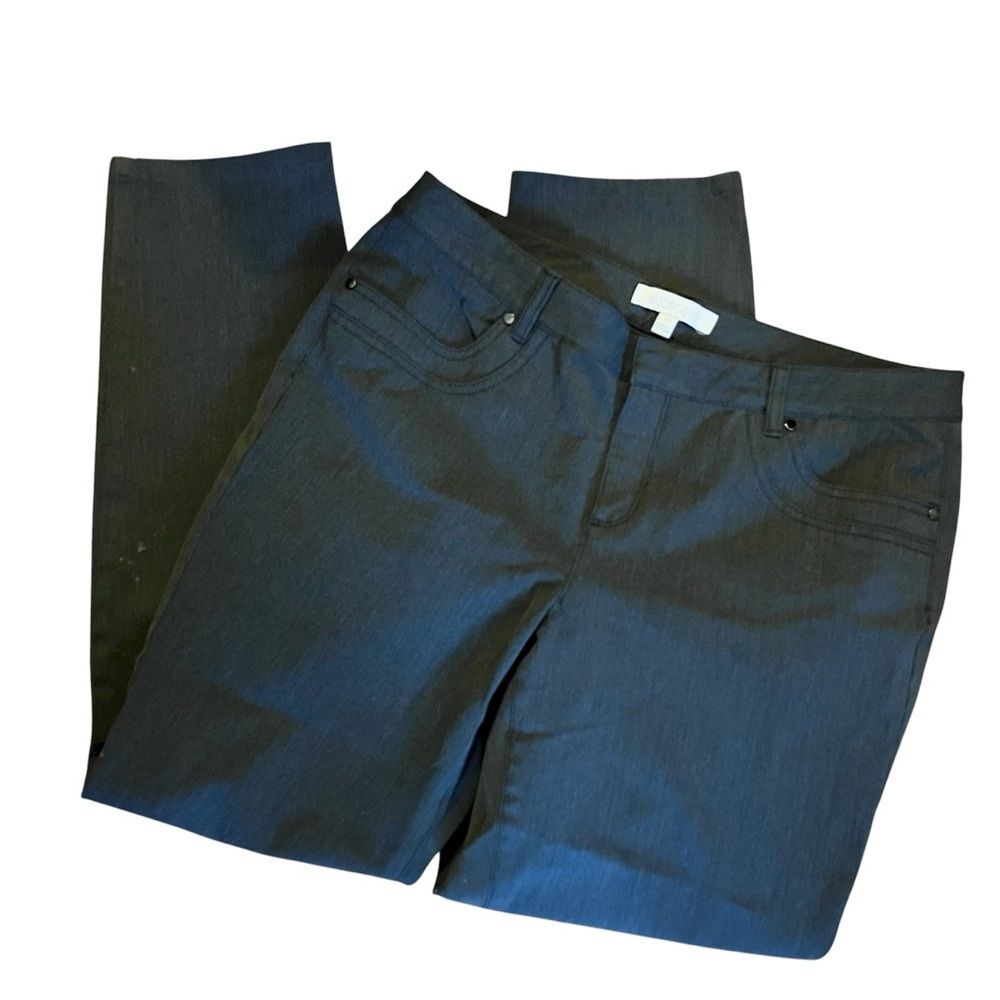 Etcetera Charcoal Gray Jeans Pant Trouser Women's Size 10 Straight Leg